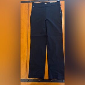 Black straight leg pants